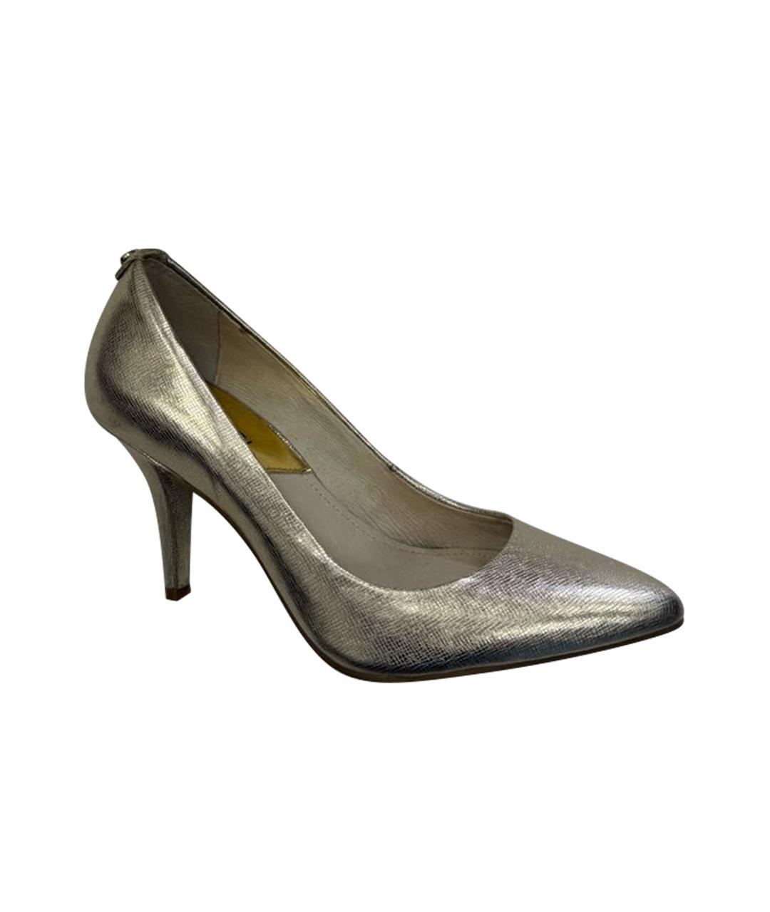 MICHAEL KORS Золотые кожаные туфли, фото 1