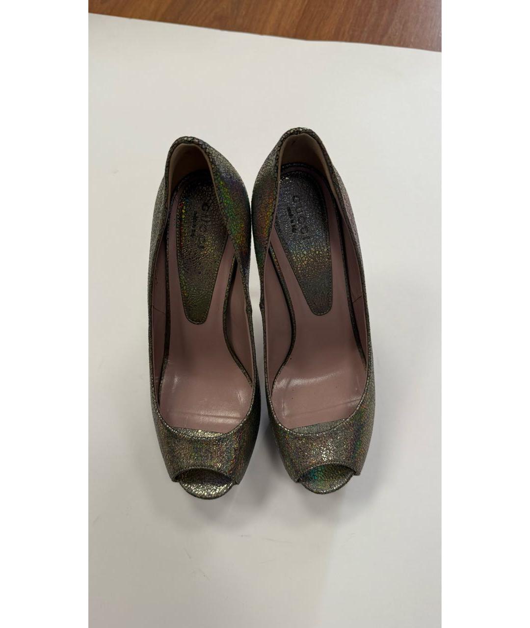 GUCCI Мульти кожаные туфли, фото 2