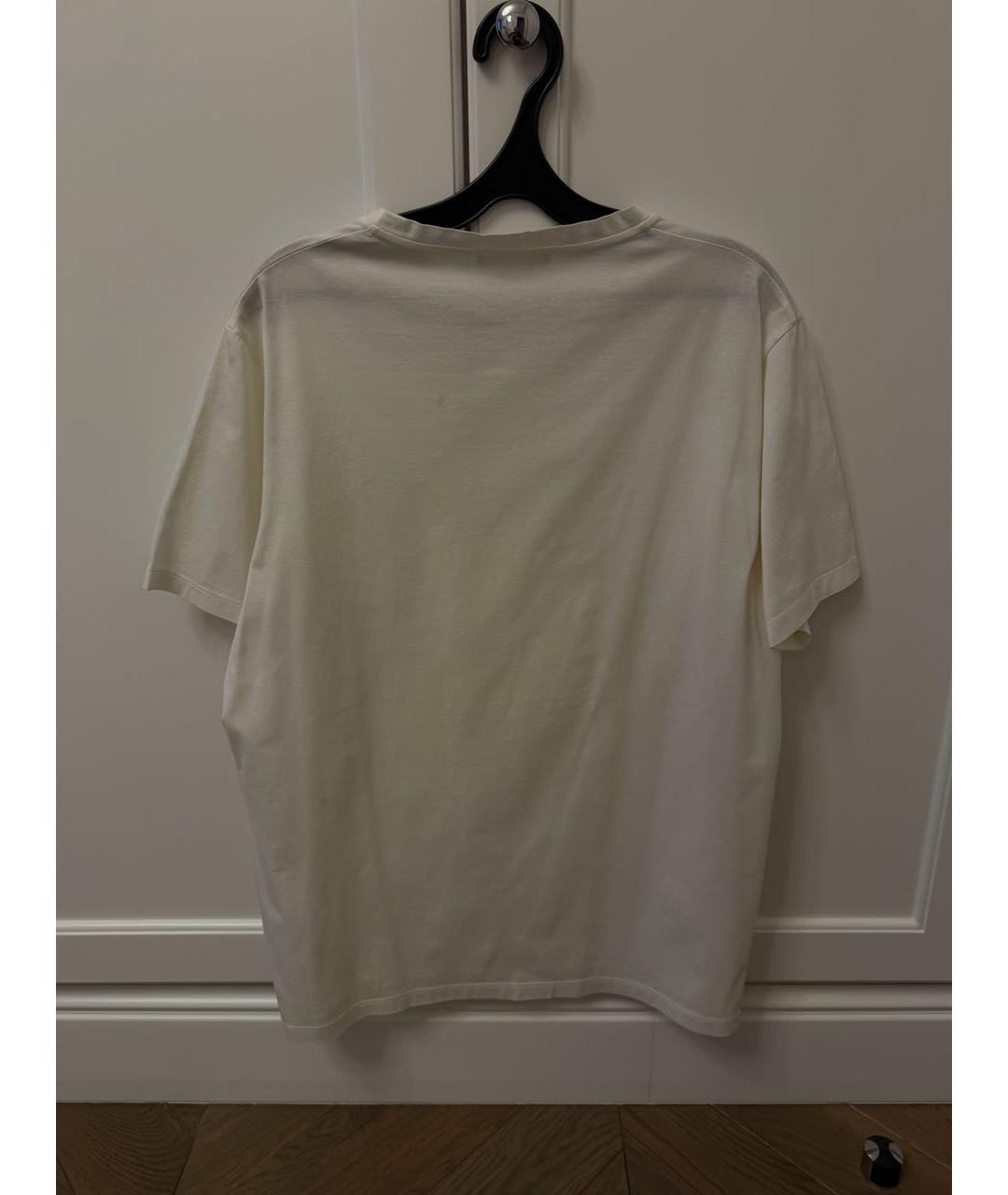 PRADA Белая хлопко-полиэстеровая футболка, фото 2