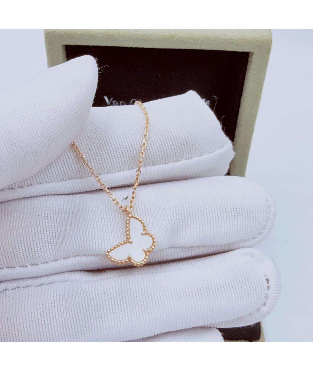 VAN CLEEF & ARPELS Белое колье из желтого золота, фото 3