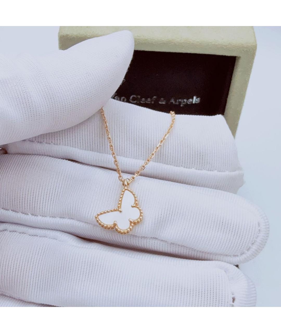 VAN CLEEF & ARPELS Белое колье из желтого золота, фото 4