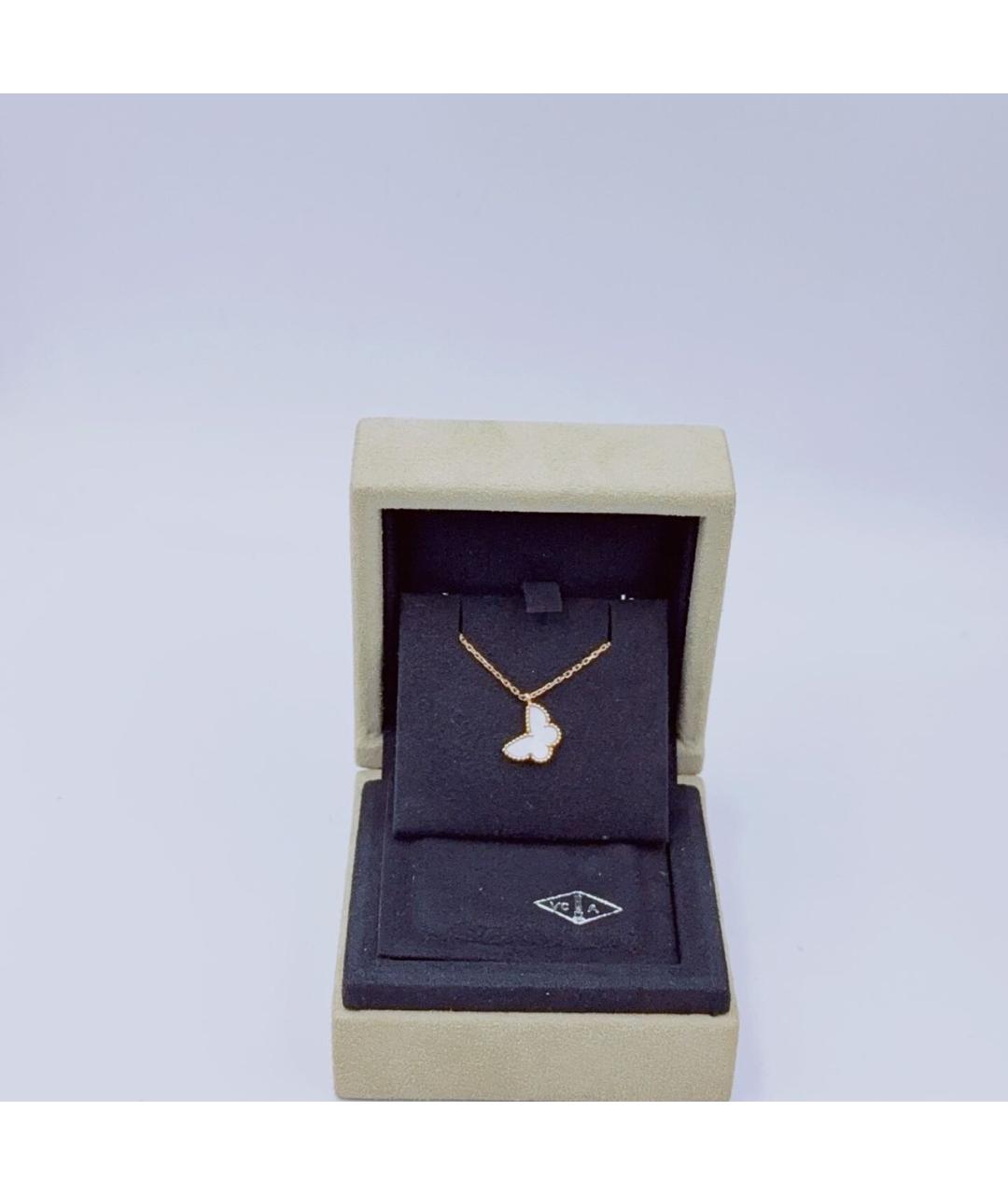 VAN CLEEF & ARPELS Белое колье из желтого золота, фото 2