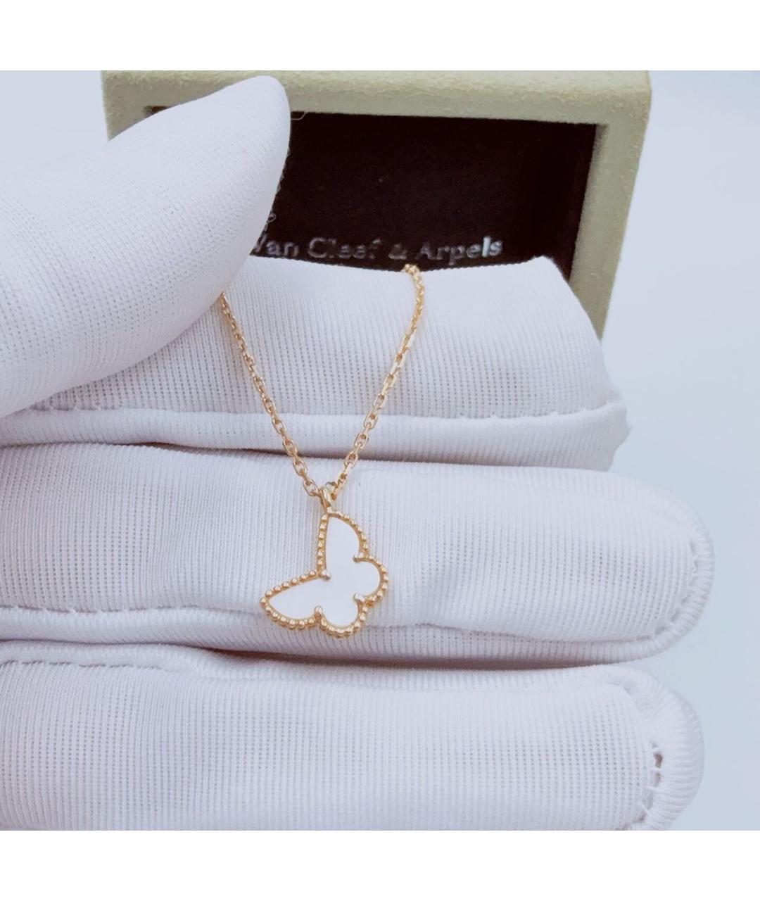 VAN CLEEF & ARPELS Белое колье из желтого золота, фото 6