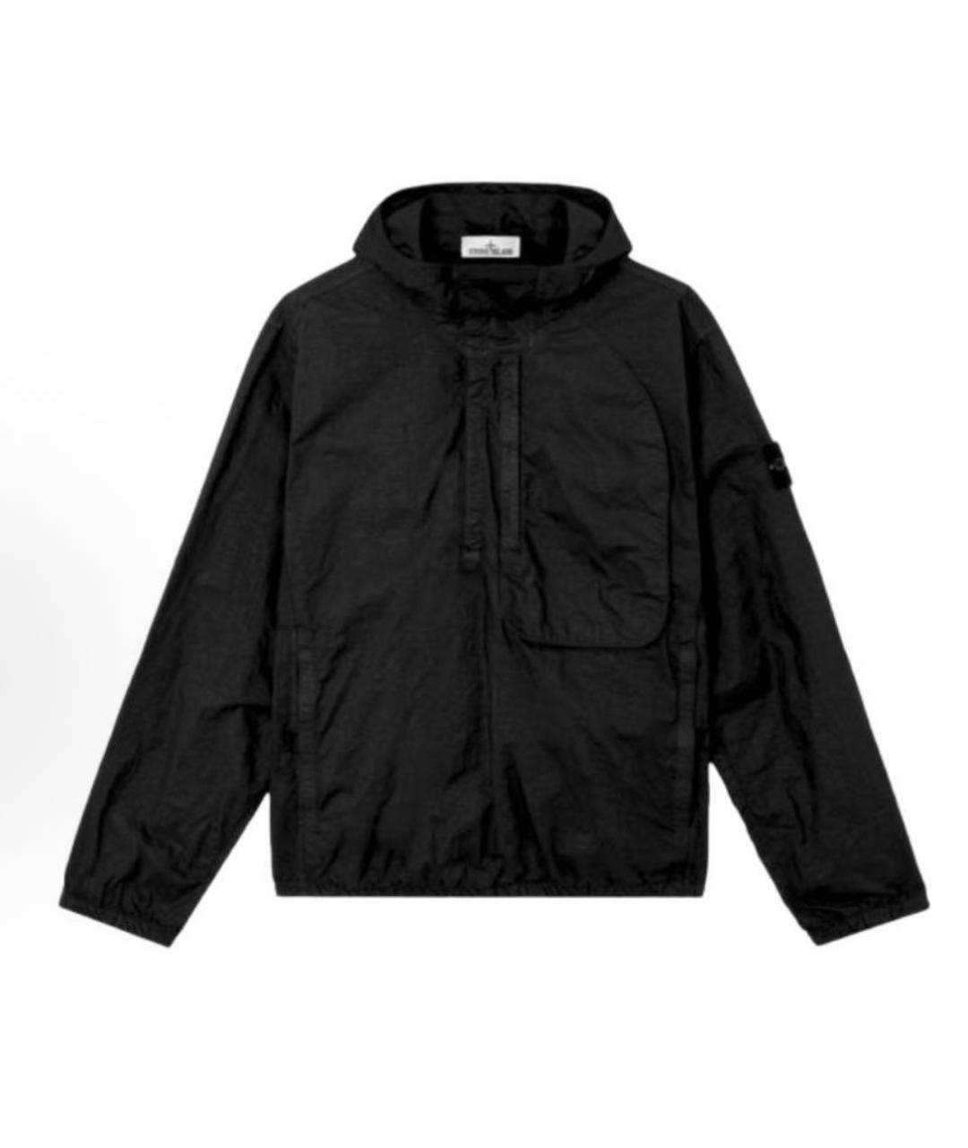 STONE ISLAND Черная полиэстеровая куртка, фото 5