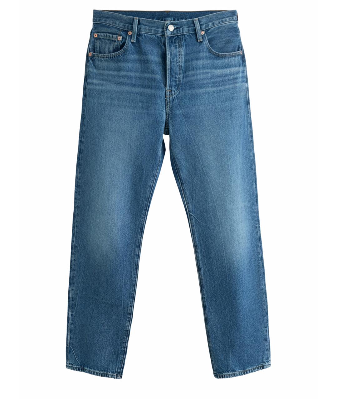 LEVI'S Синие хлопковые прямые джинсы, фото 1