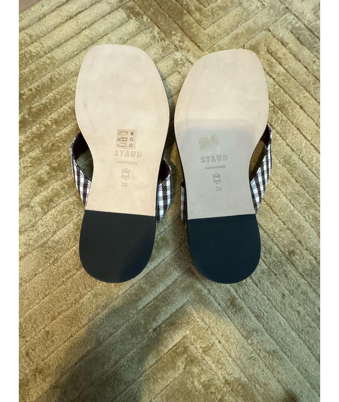 STAUD Мульти текстильные шлепанцы, фото 5