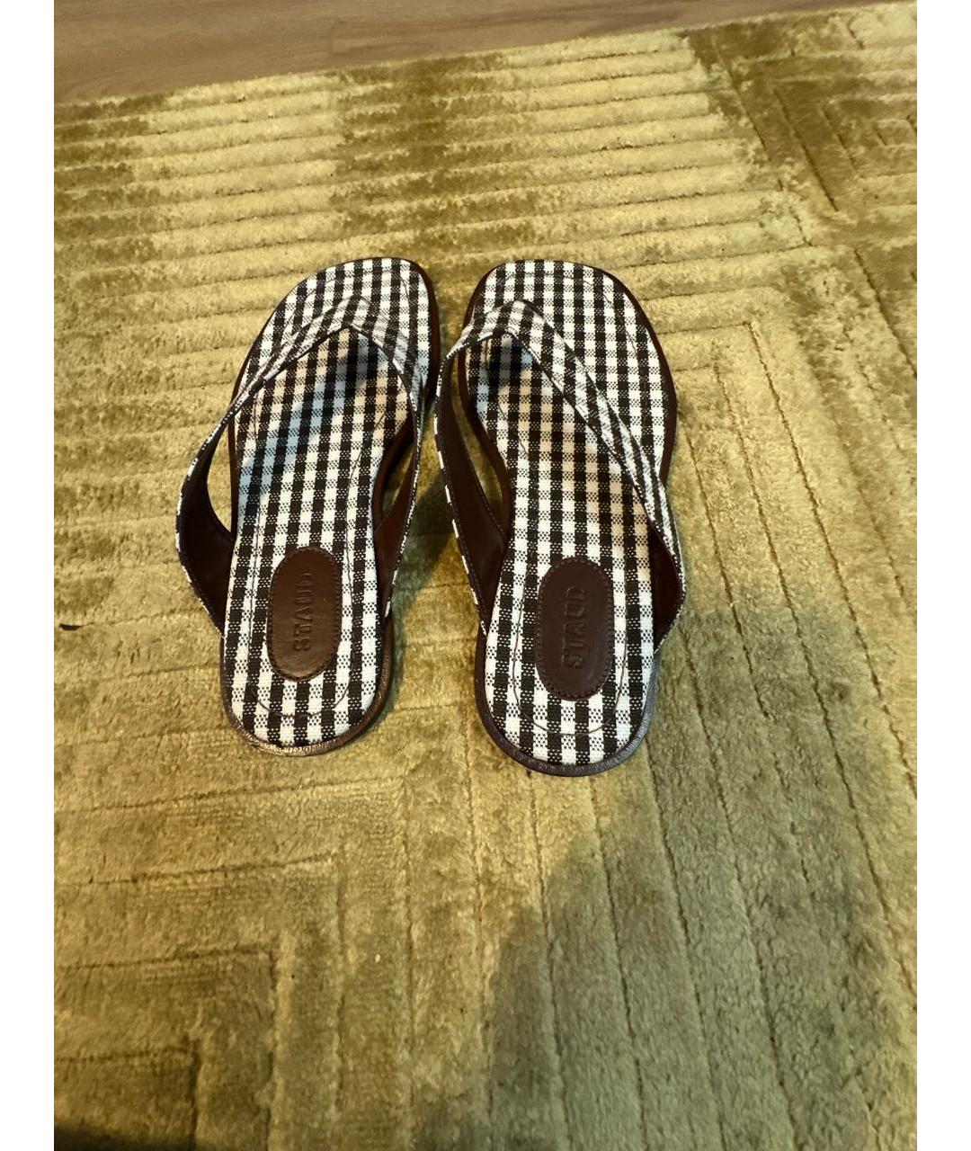 STAUD Мульти текстильные шлепанцы, фото 3