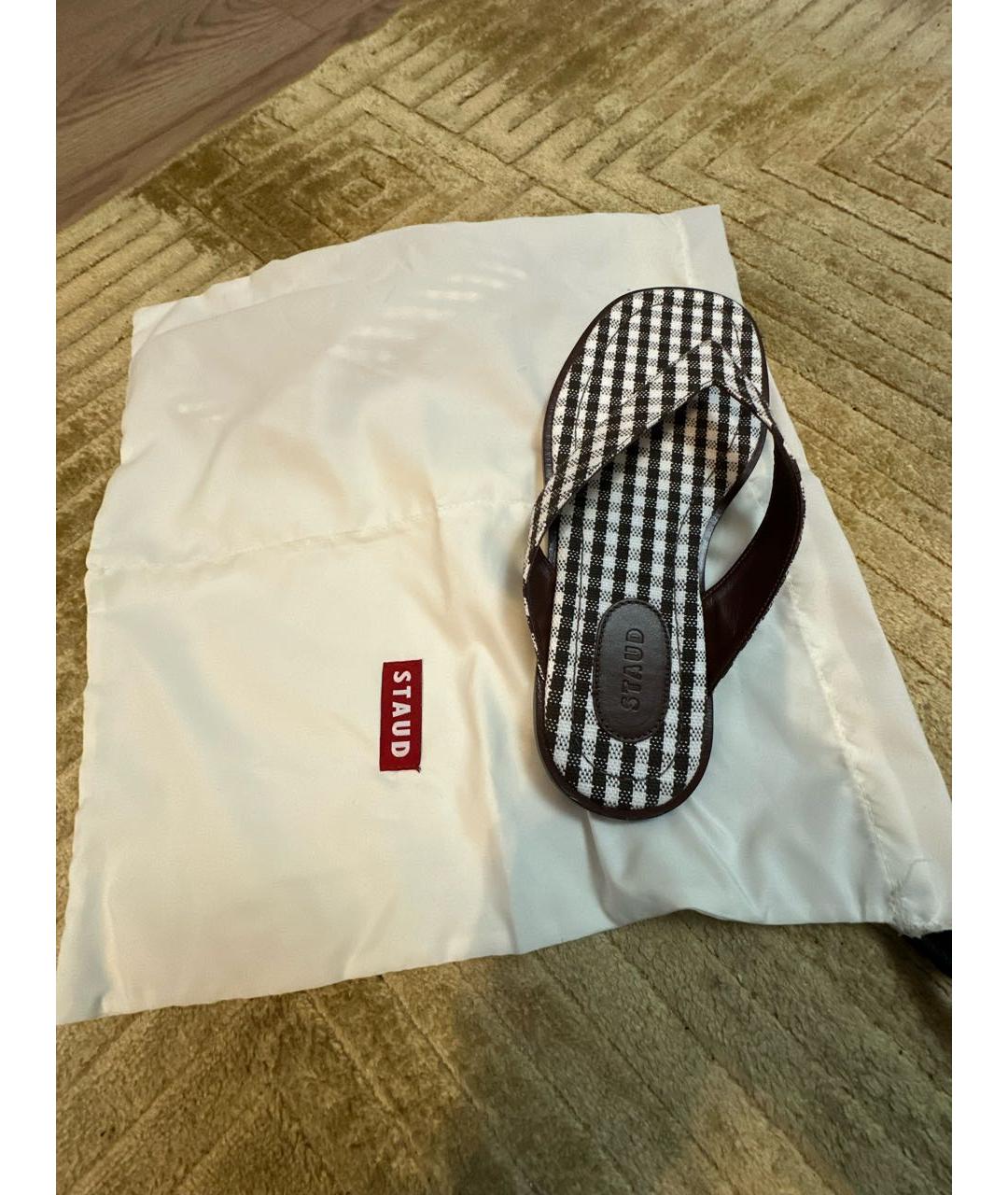 STAUD Мульти текстильные шлепанцы, фото 6