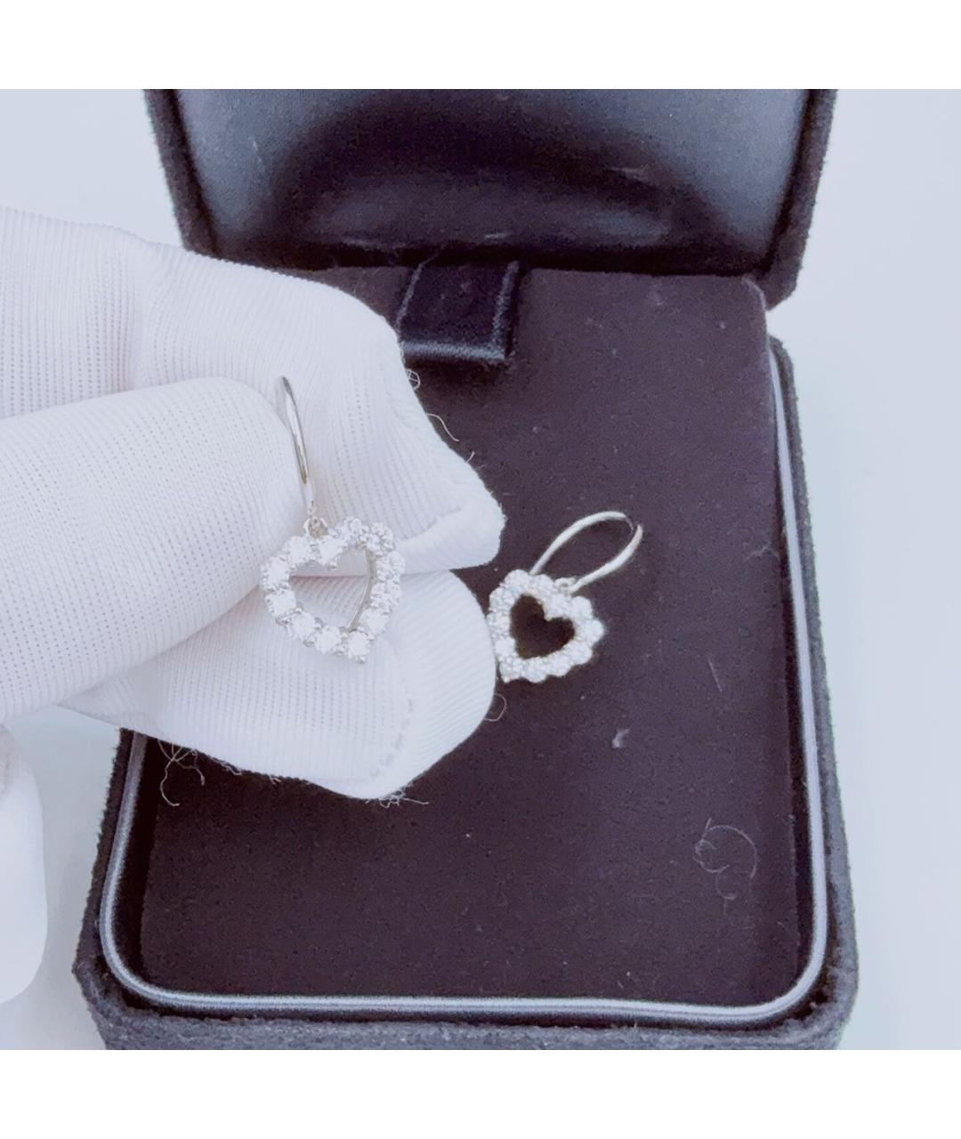 TIFFANY&CO Белые платиновые серьги, фото 5