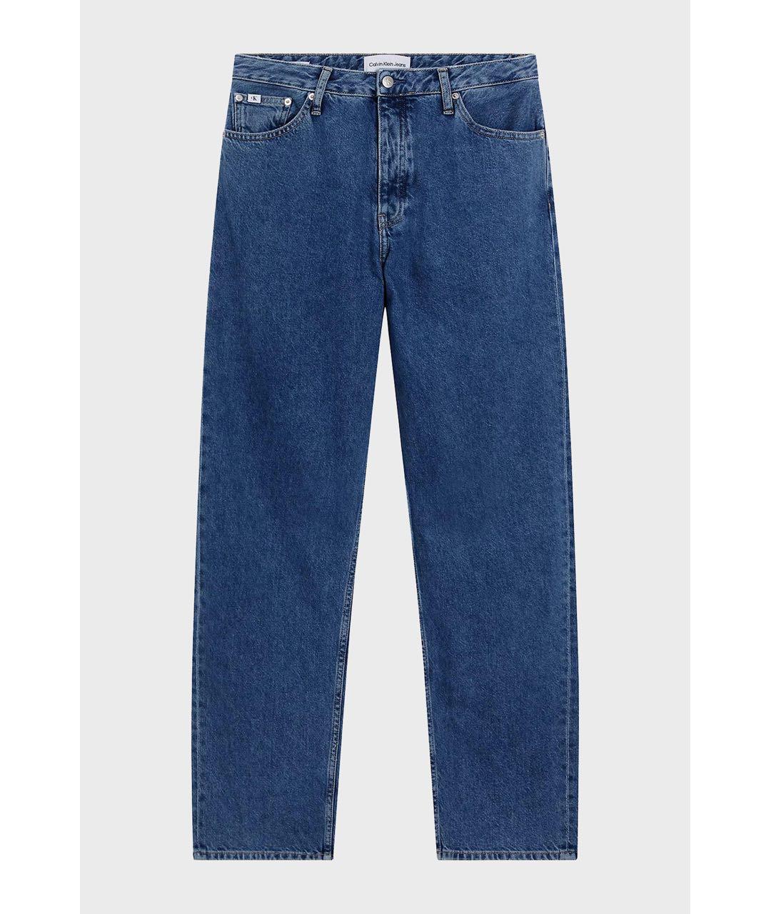 CALVIN KLEIN Синие хлопко-эластановые джинсы слим, фото 5