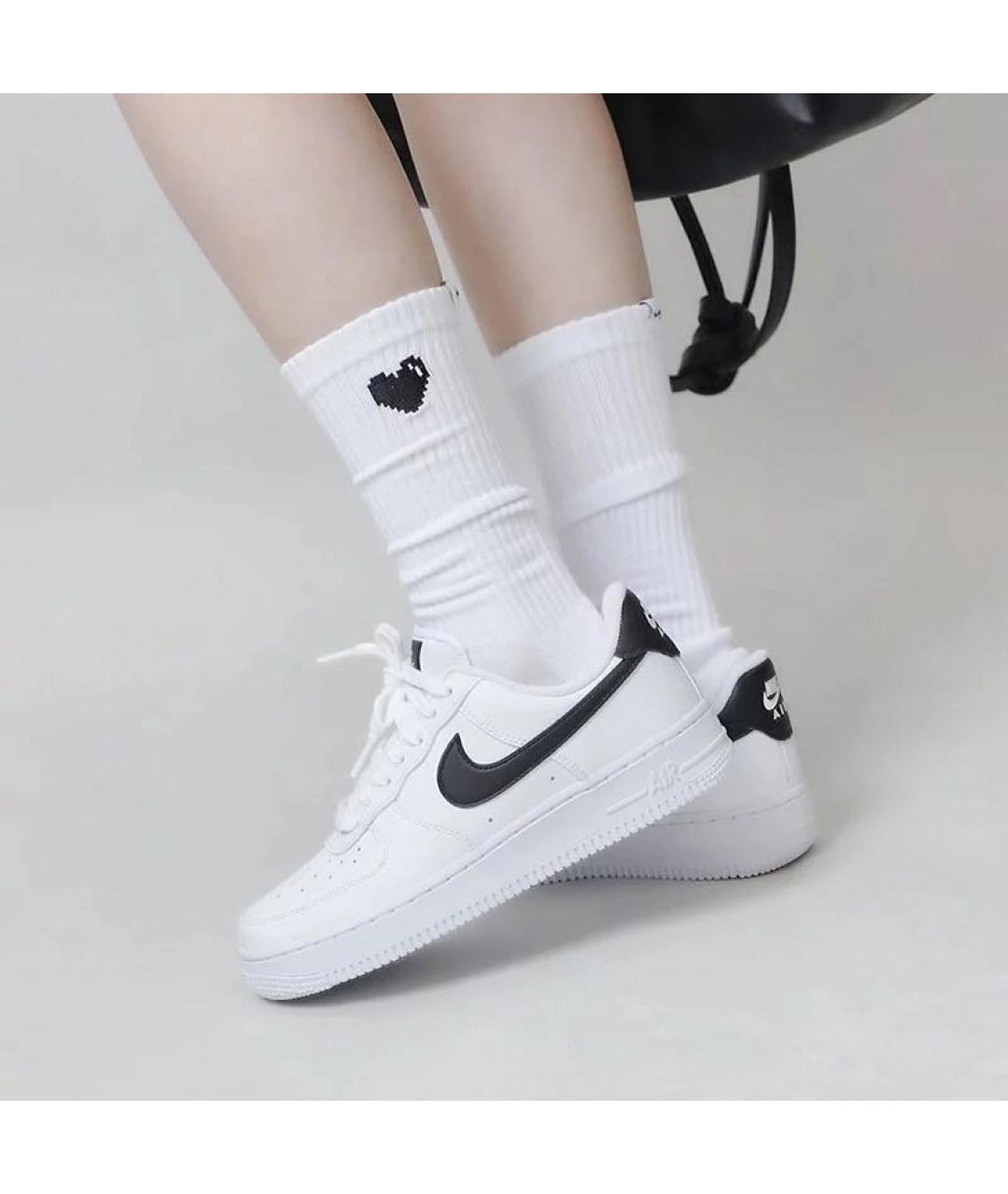 NIKE Белые кожаные кроссовки, фото 8