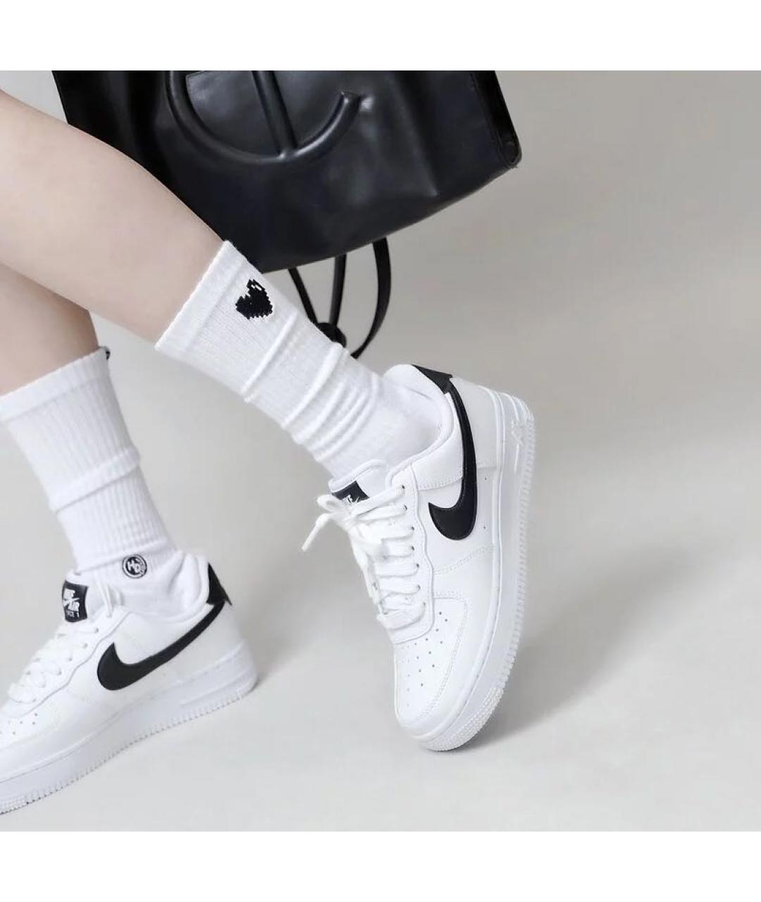 NIKE Белые кожаные кроссовки, фото 2