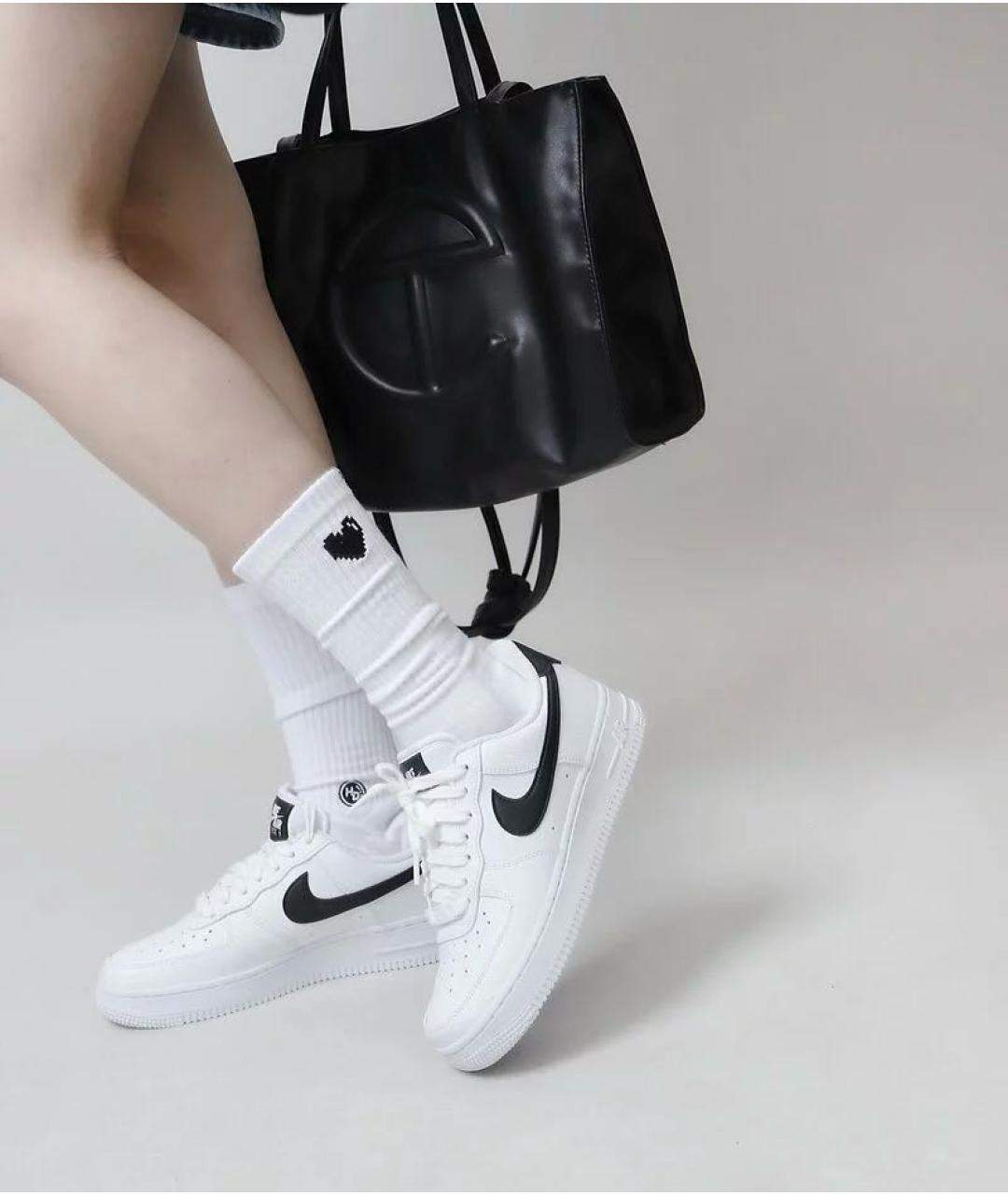 NIKE Белые кожаные кроссовки, фото 6