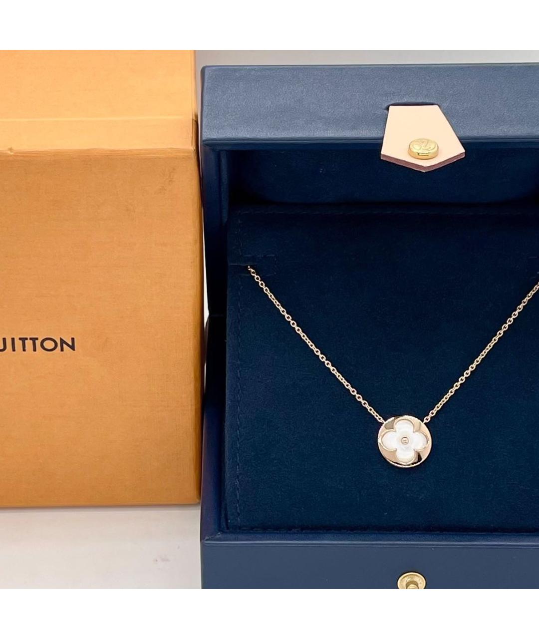 LOUIS VUITTON Белое колье из розового золота, фото 2