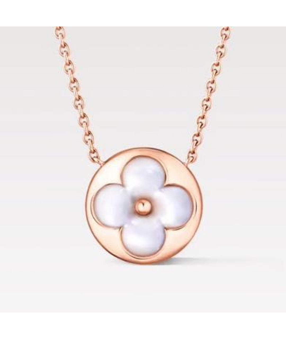 LOUIS VUITTON Белое колье из розового золота, фото 7