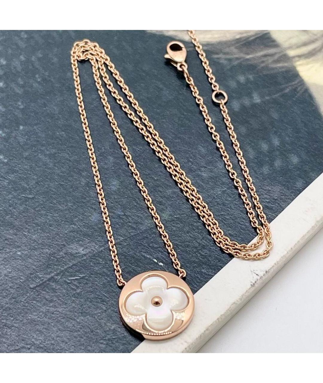 LOUIS VUITTON Белое колье из розового золота, фото 6