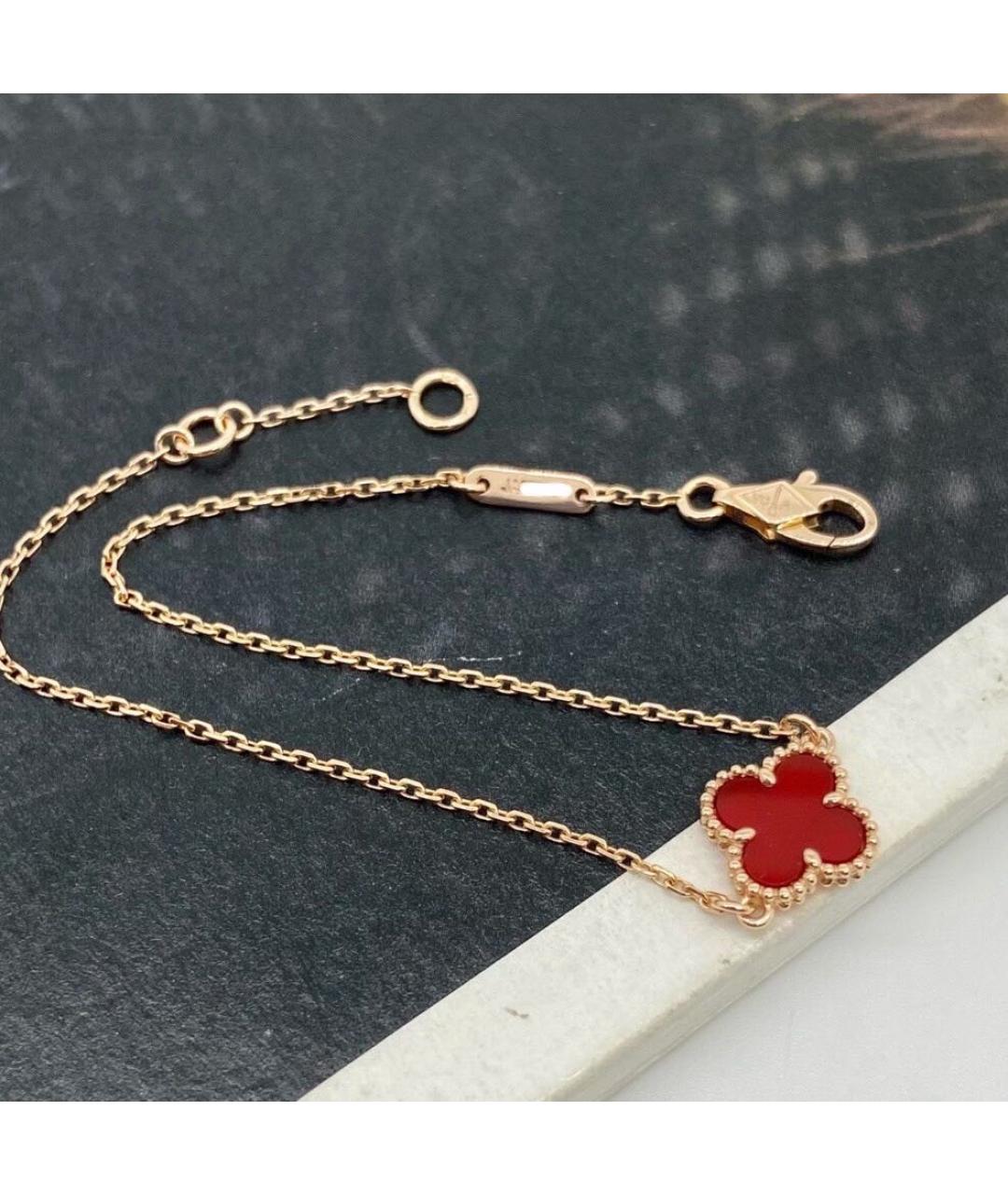 VAN CLEEF & ARPELS Красный браслет из розового золота, фото 6