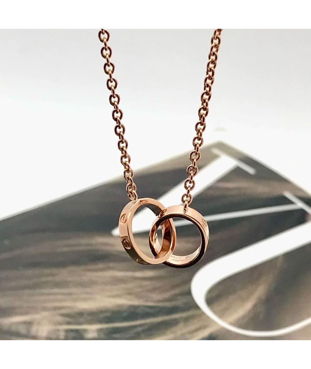 CARTIER Розовое колье из розового золота, фото 4