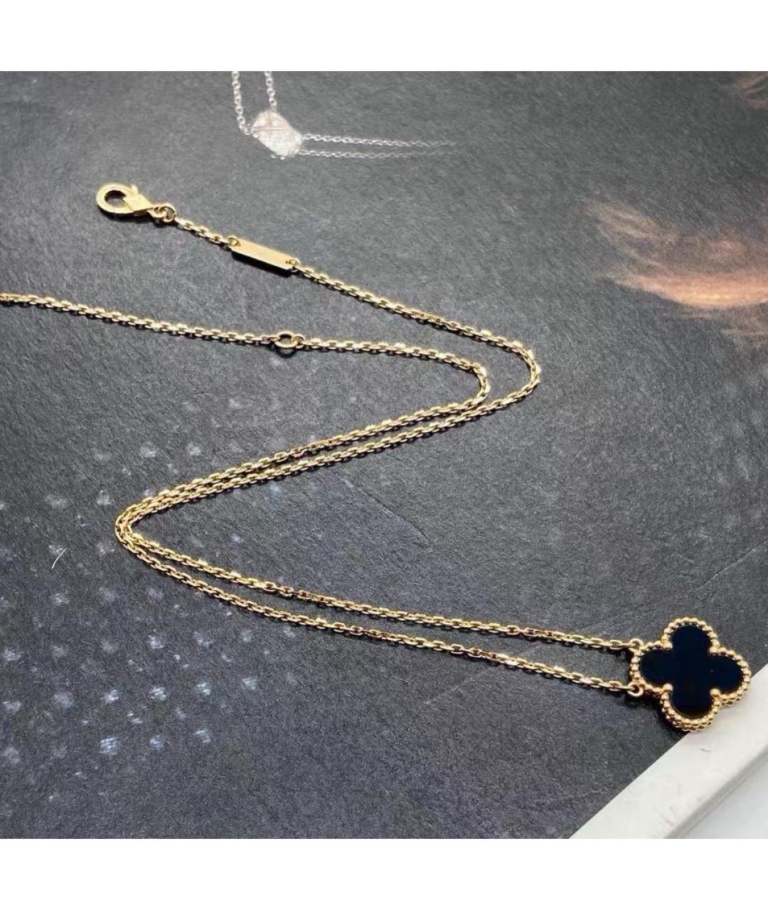 VAN CLEEF & ARPELS Черное колье из желтого золота, фото 3