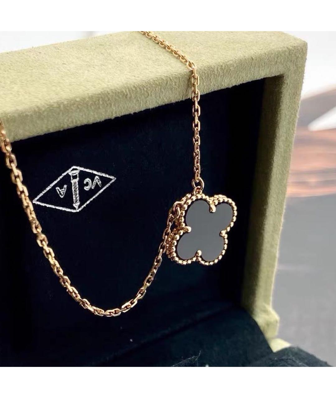 VAN CLEEF & ARPELS Черное колье из желтого золота, фото 5