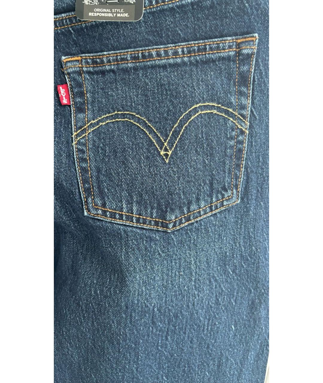 LEVI'S Синие хлопковые джинсы слим, фото 6