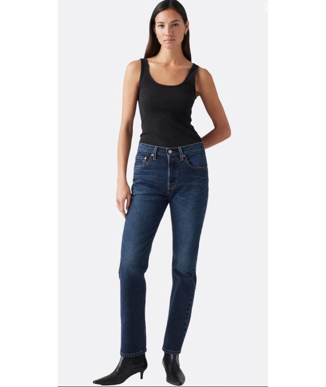 LEVI'S Синие хлопковые джинсы слим, фото 8