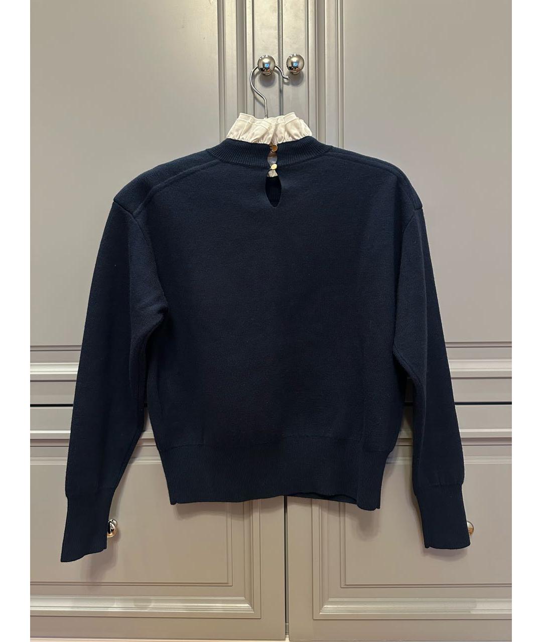 SANDRO Темно-синий джемпер / свитер, фото 6