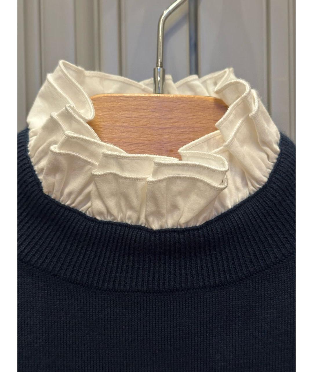 SANDRO Темно-синий джемпер / свитер, фото 8