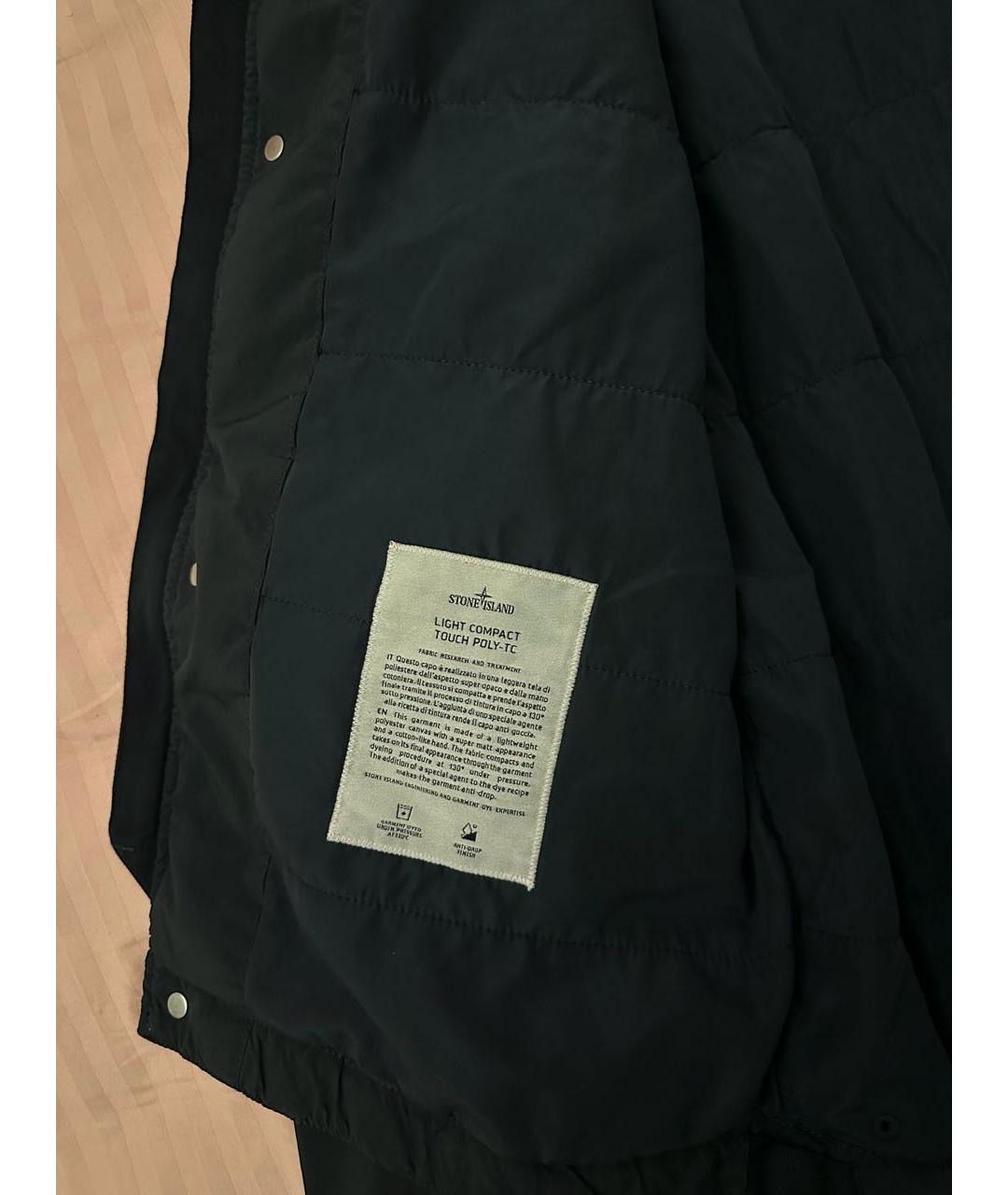 STONE ISLAND Темно-синяя полиамидовая куртка, фото 8