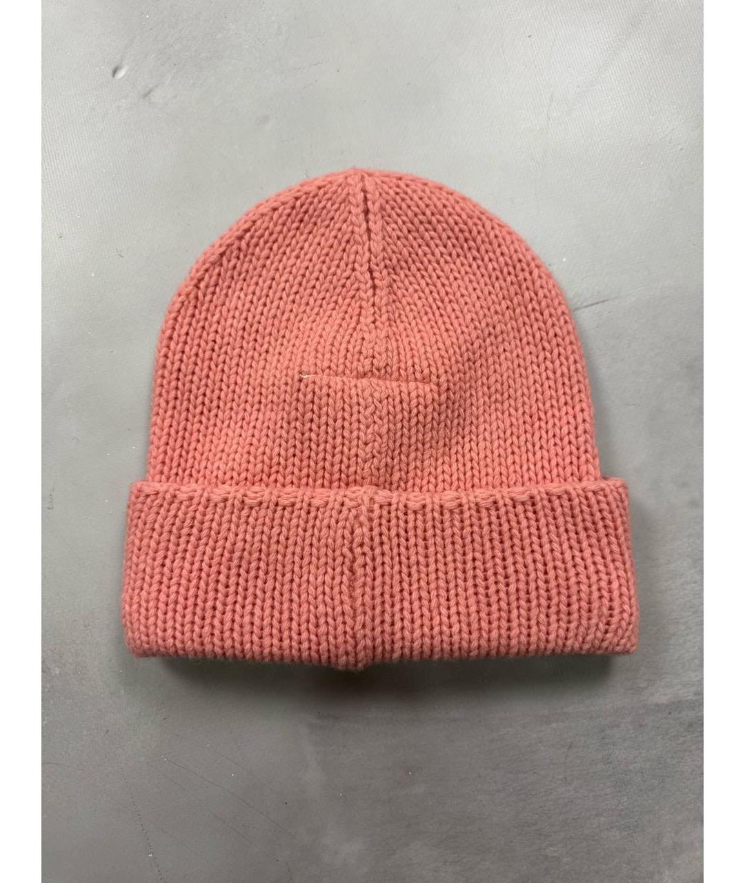 MM6 MAISON MARGIELA Коралловая шерстяная шапка, фото 2