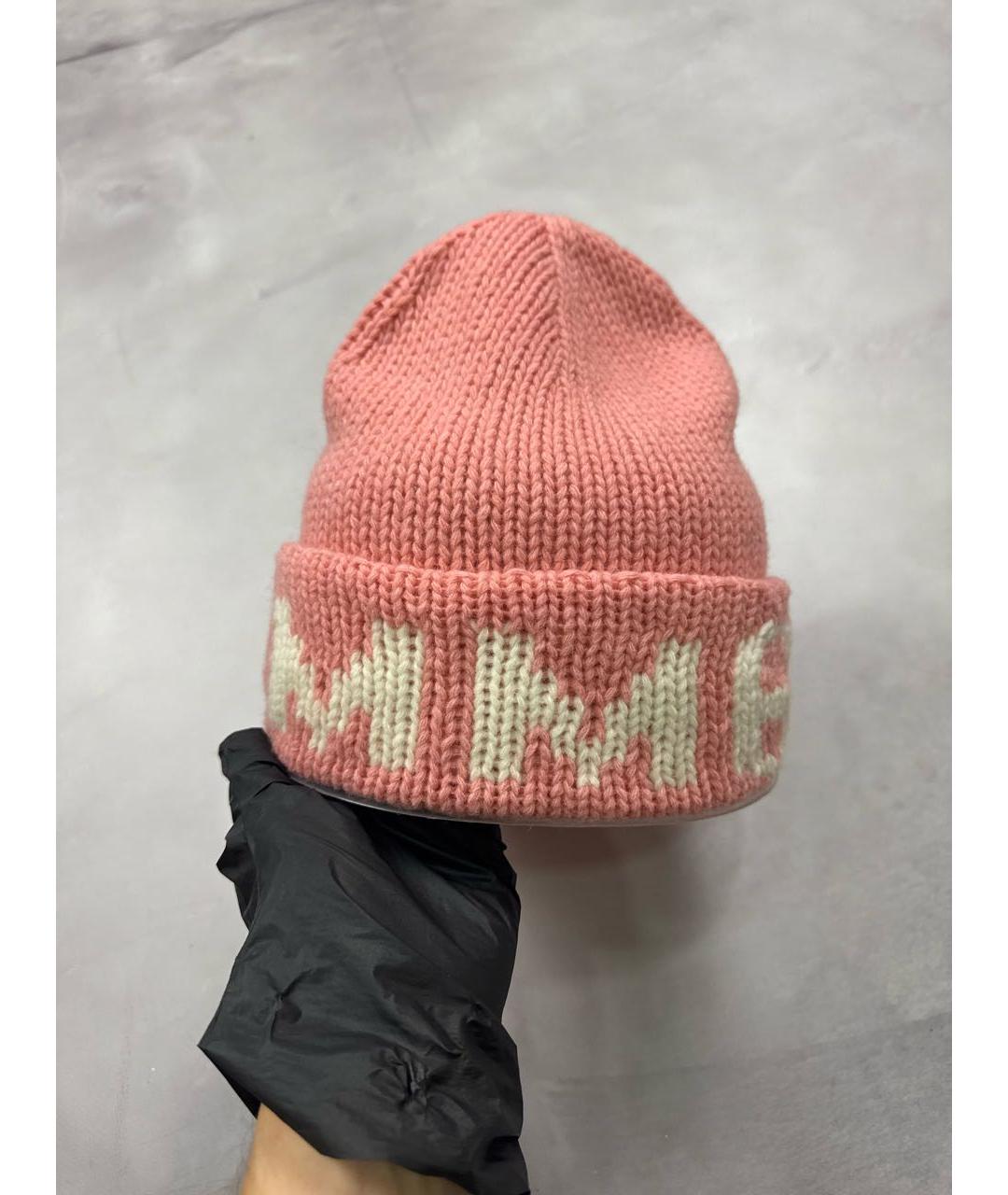 MM6 MAISON MARGIELA Коралловая шерстяная шапка, фото 4