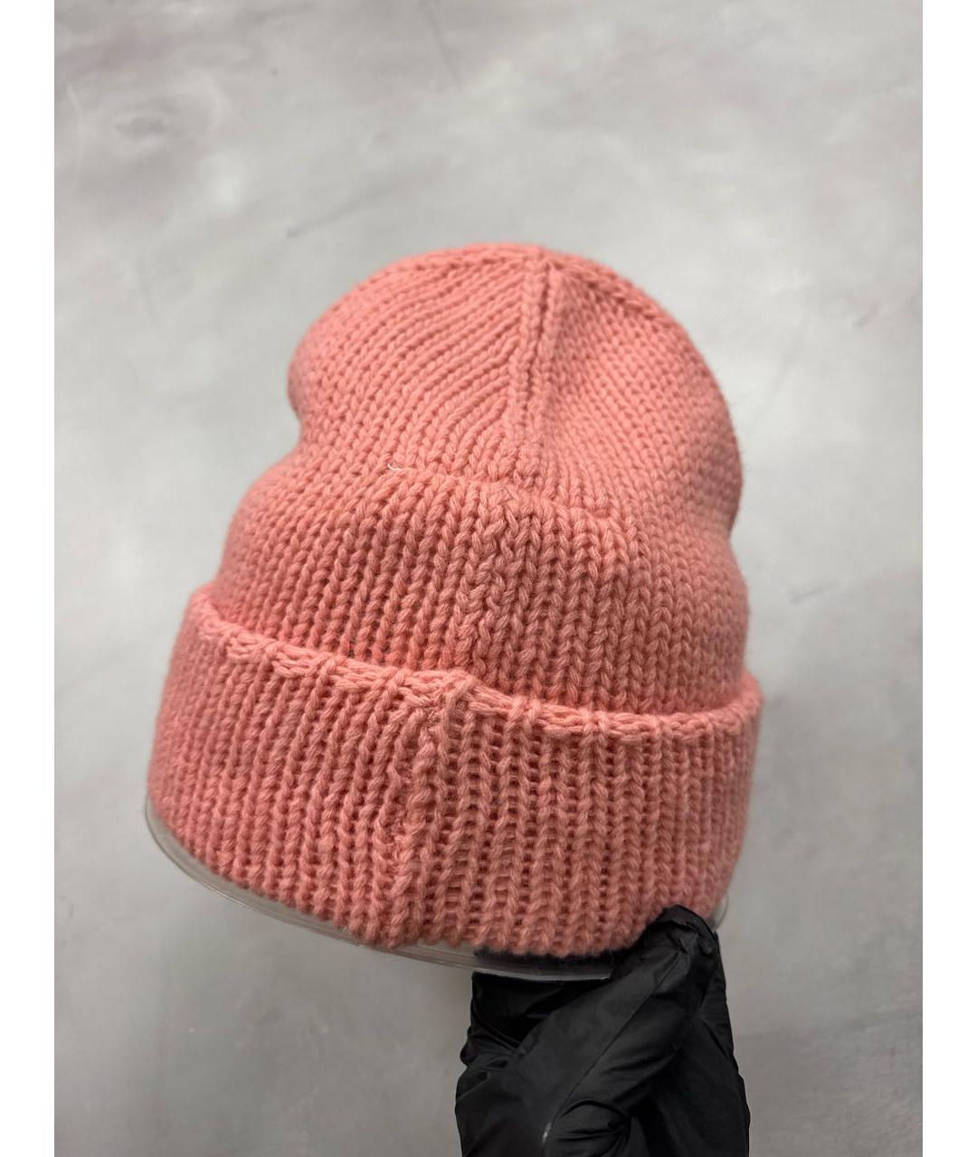 MM6 MAISON MARGIELA Коралловая шерстяная шапка, фото 5