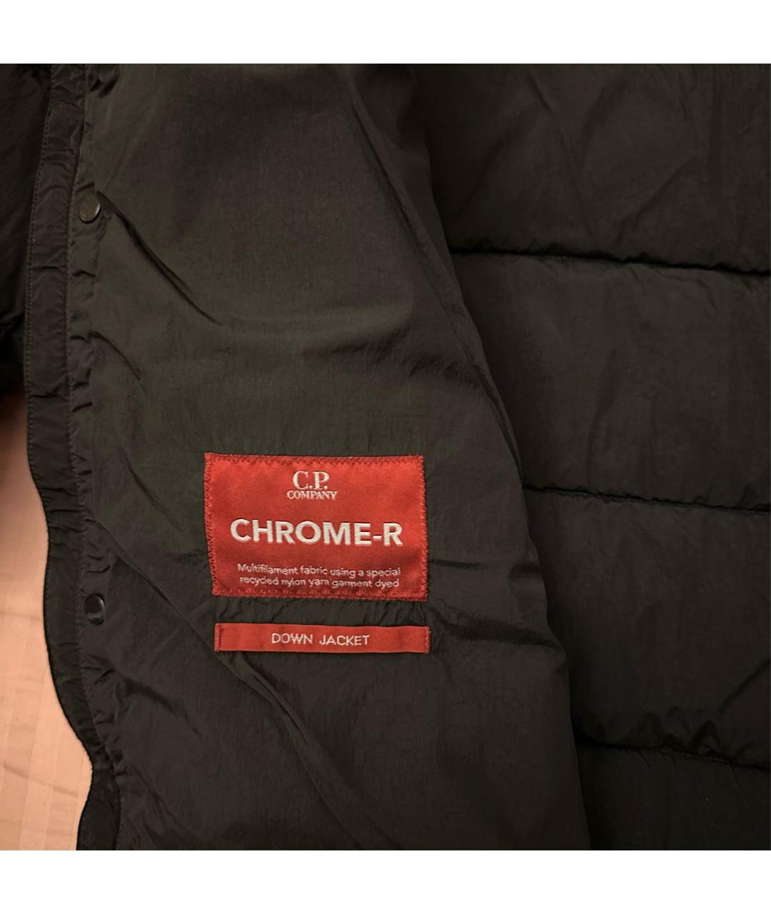 CP COMPANY Черный полиамидовый пуховик, фото 4