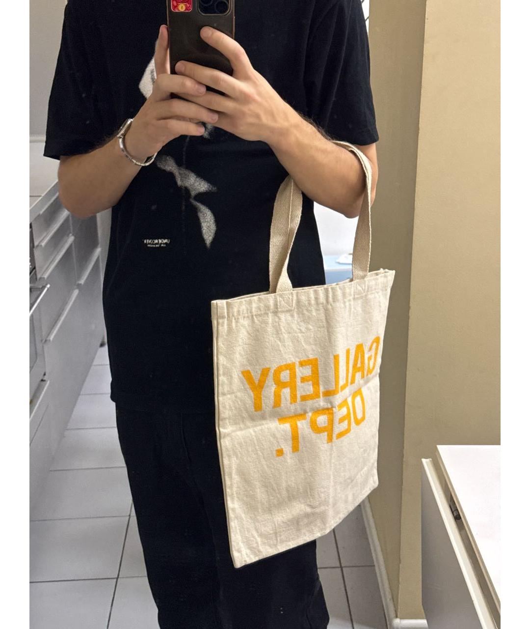 Gallery Dept Бежевая тканевая сумка тоут, фото 7