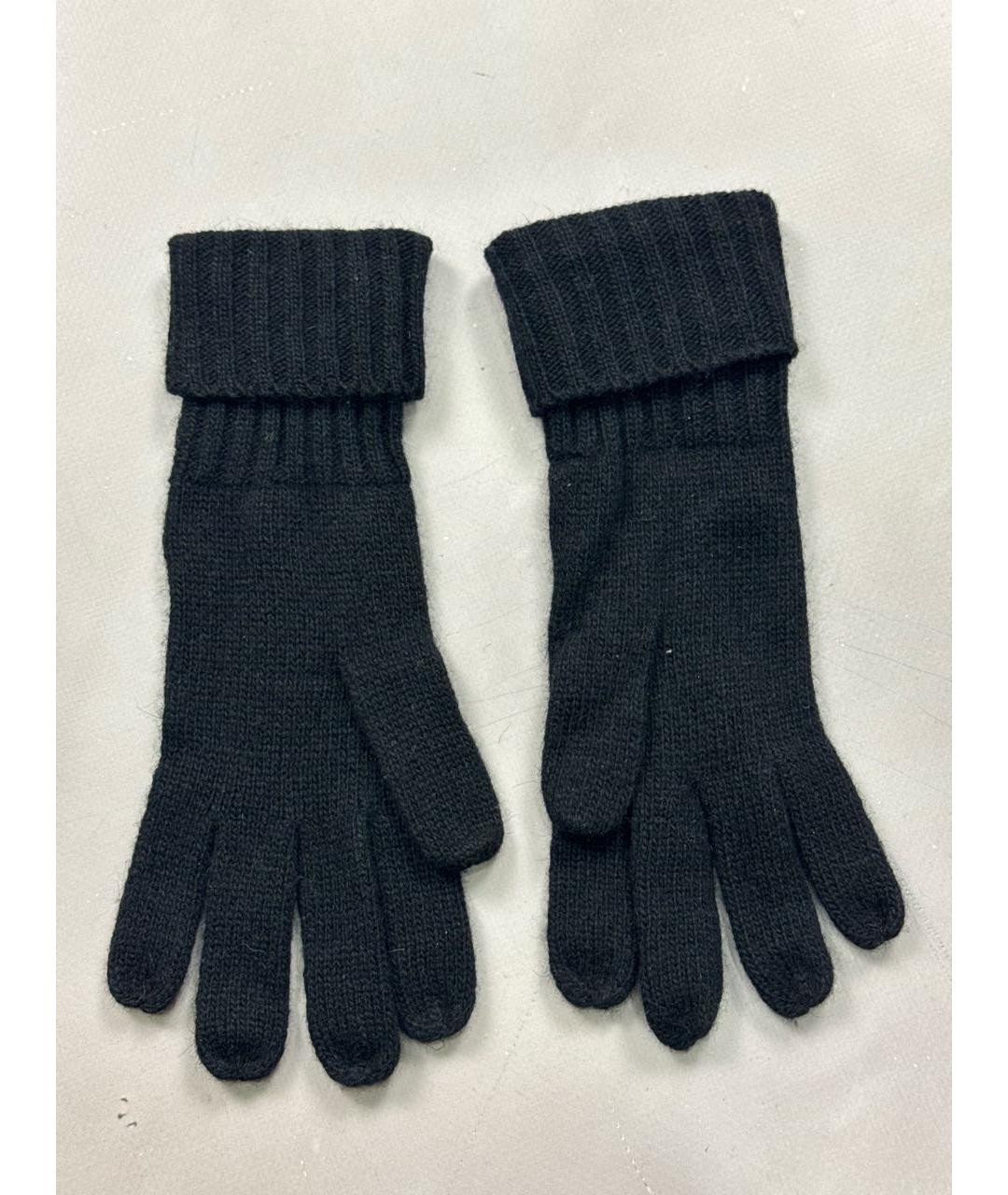 VIVIENNE WESTWOOD Черные шерстяные перчатки, фото 4