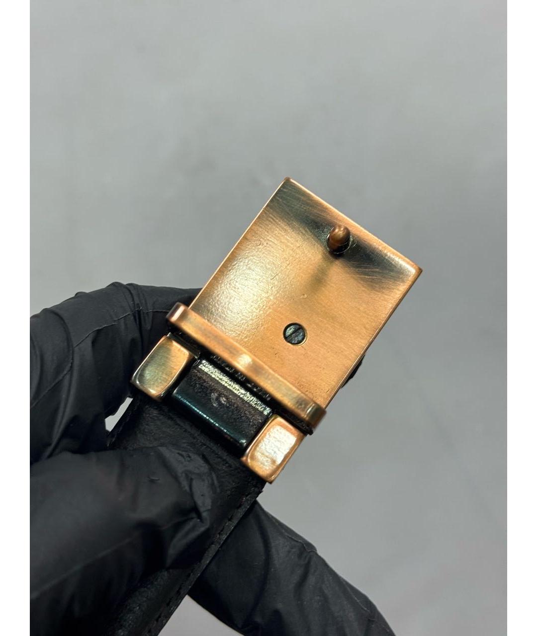 VIVIENNE WESTWOOD Черный кожаный ремень, фото 4