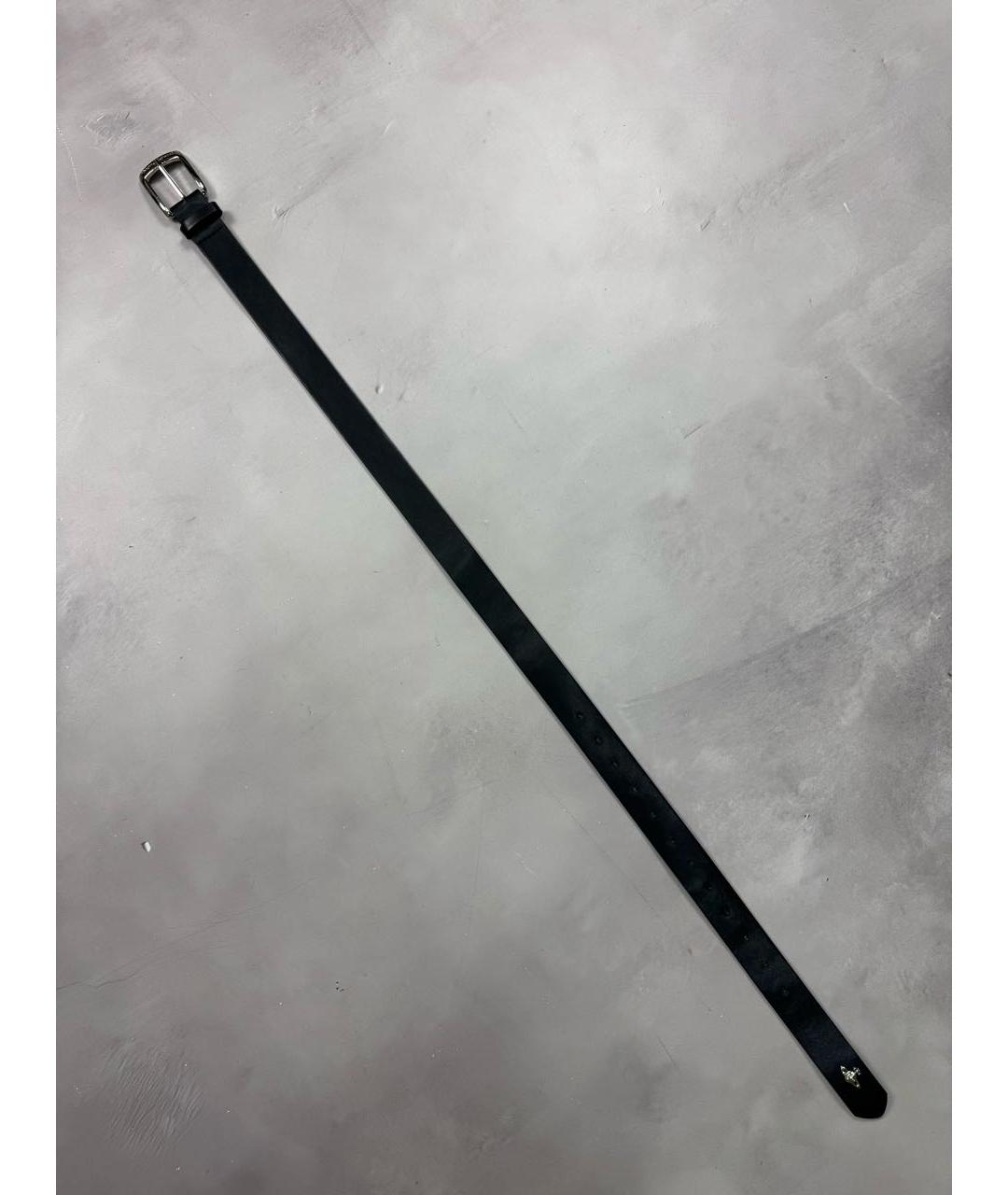 VIVIENNE WESTWOOD Черный кожаный ремень, фото 4