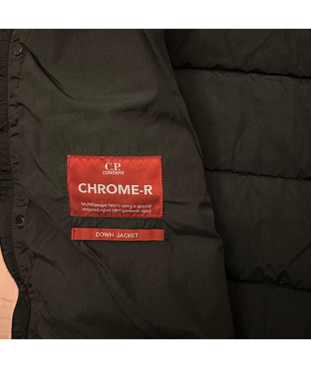 CP COMPANY Черный полиамидовый пуховик, фото 4