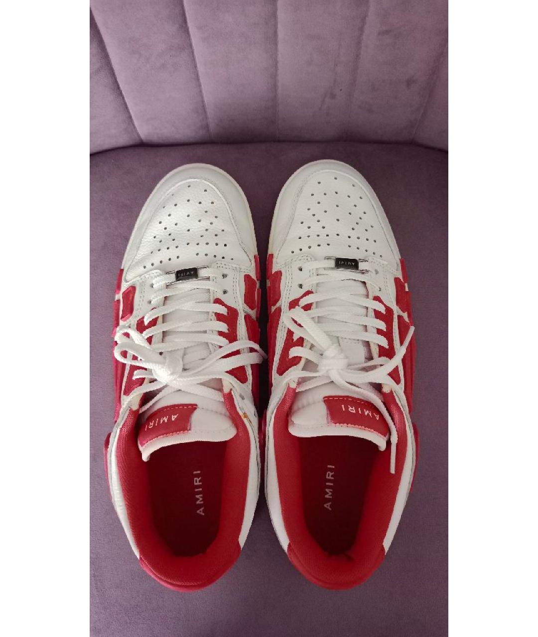 AMIRI Мульти кожаные низкие кроссовки / кеды, фото 3