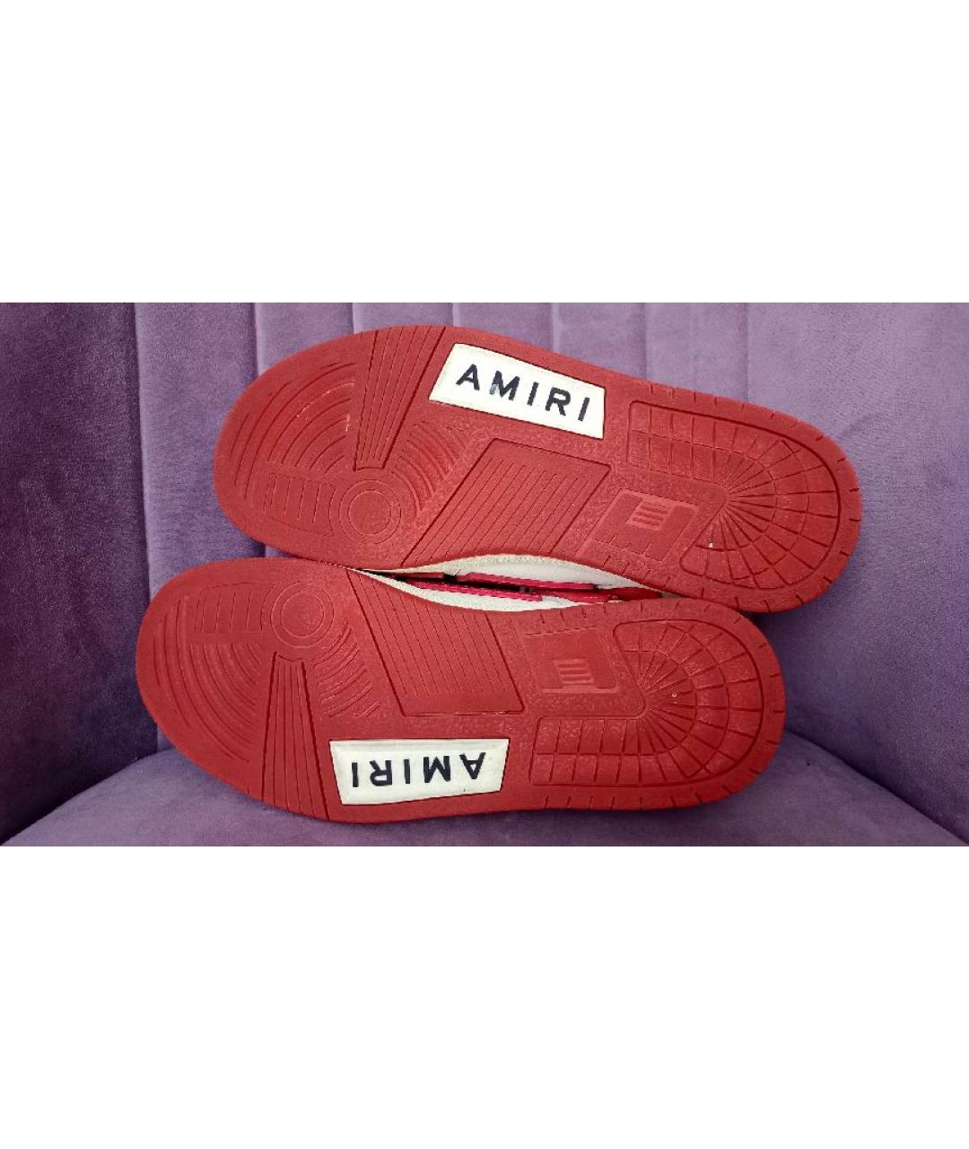 AMIRI Мульти кожаные низкие кроссовки / кеды, фото 6