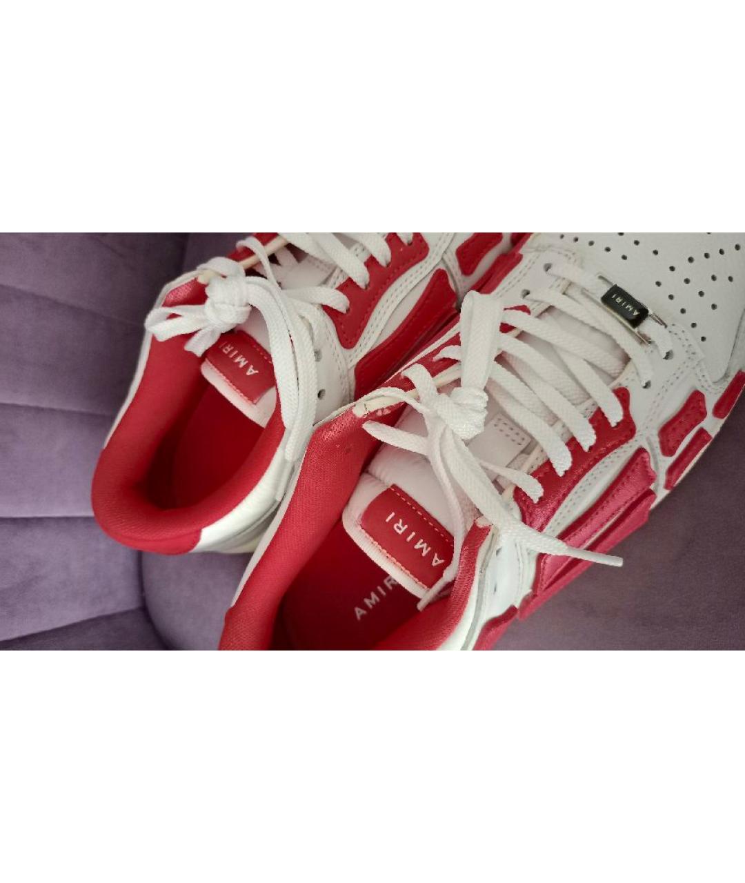 AMIRI Мульти кожаные низкие кроссовки / кеды, фото 5