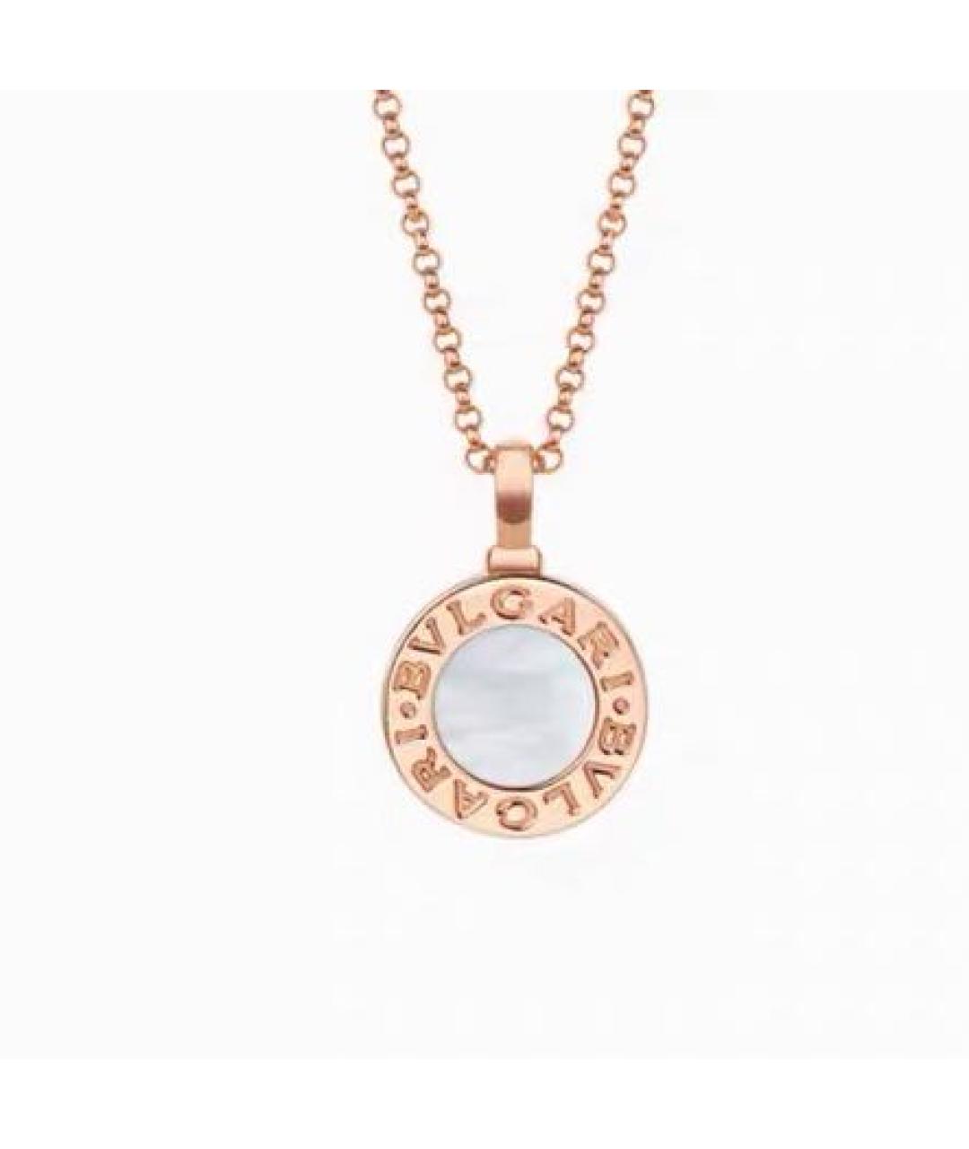 BVLGARI Белое колье из розового золота, фото 7