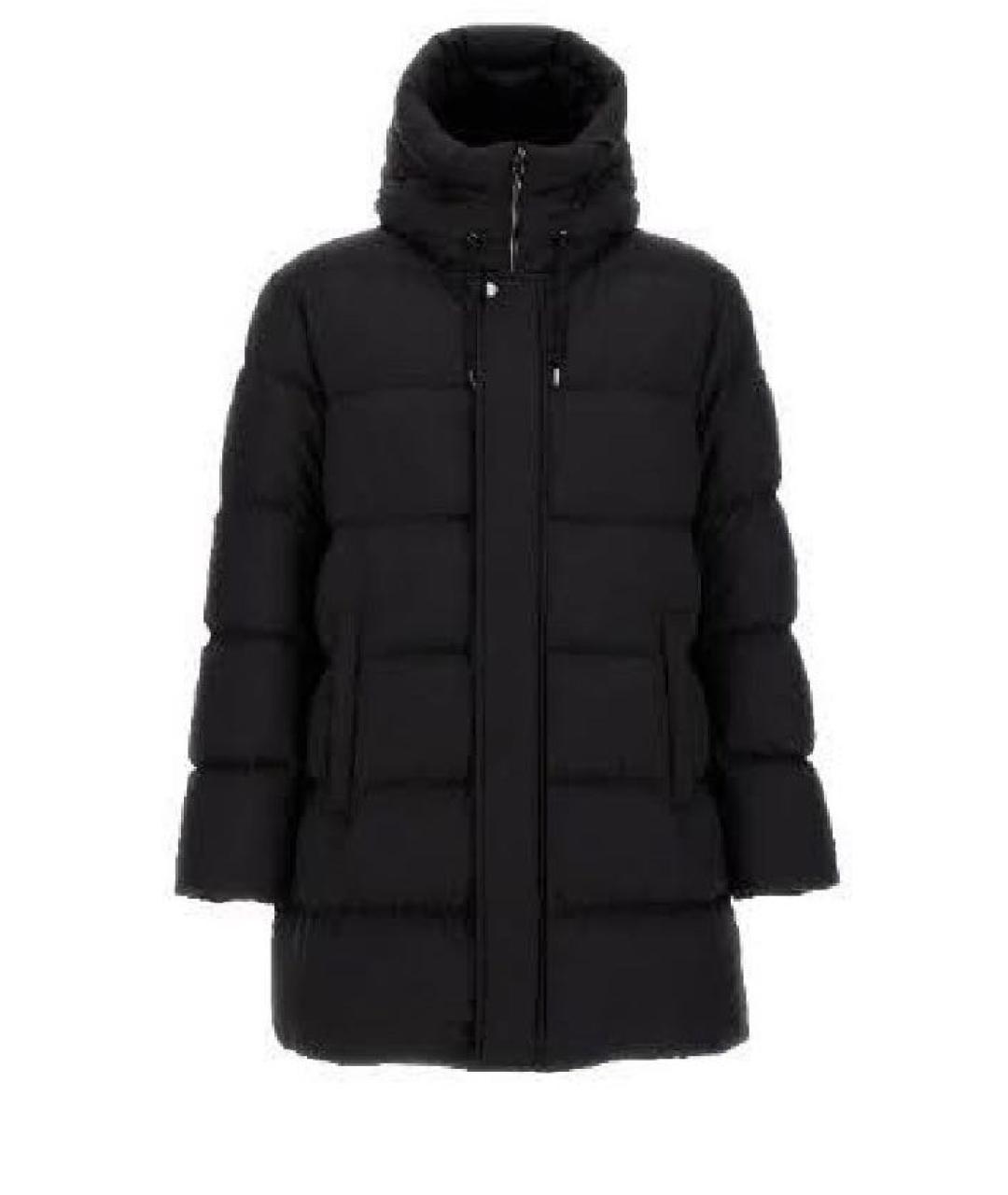 HERNO Черный полиэстеровый пуховик, фото 8