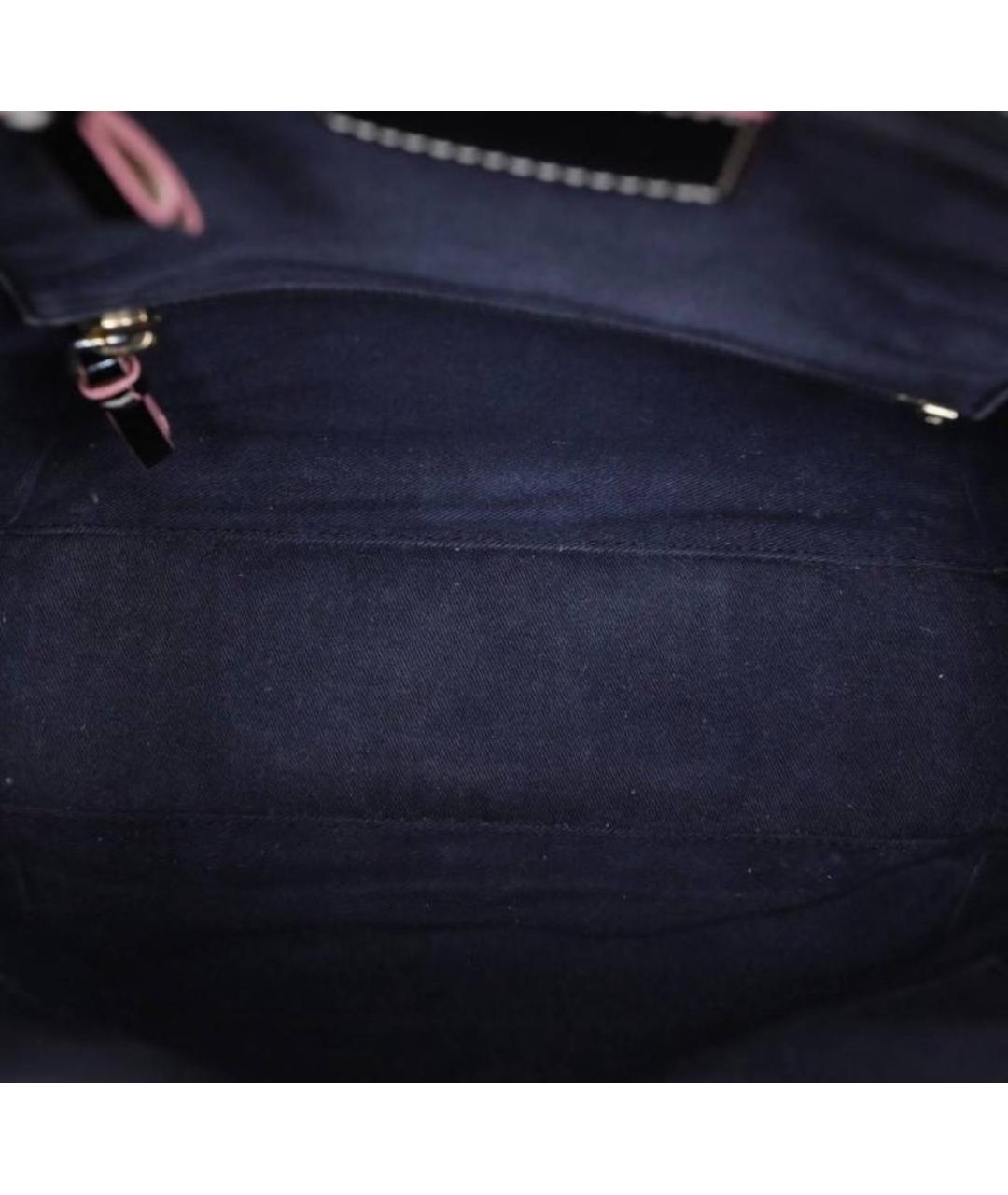 LOEWE Бордовая кожаная сумка с короткими ручками, фото 4