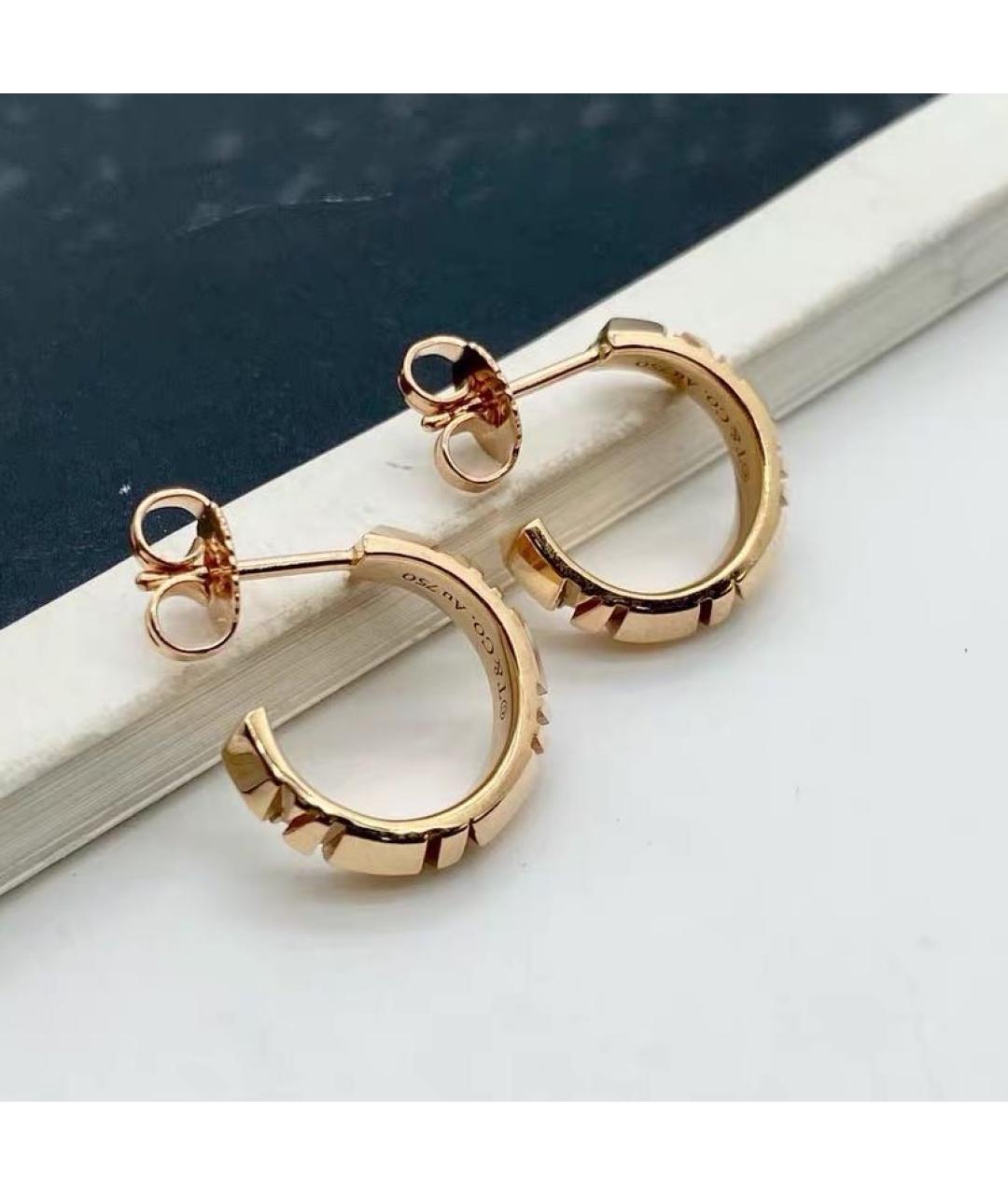 TIFFANY&CO Розовые серьги из розового золота, фото 5