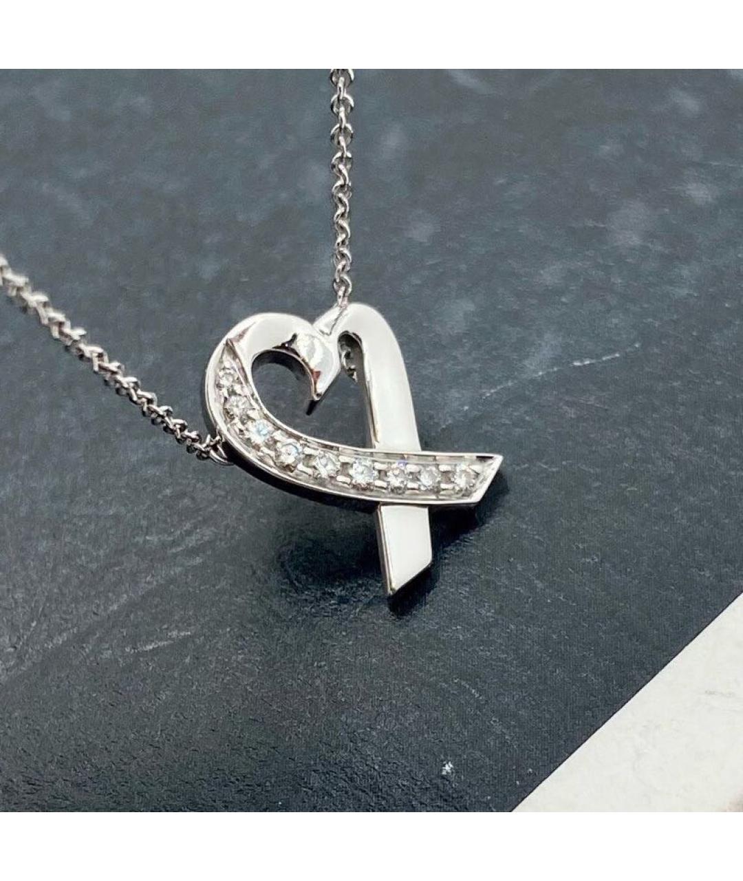 TIFFANY&CO Белое колье из белого золота, фото 3