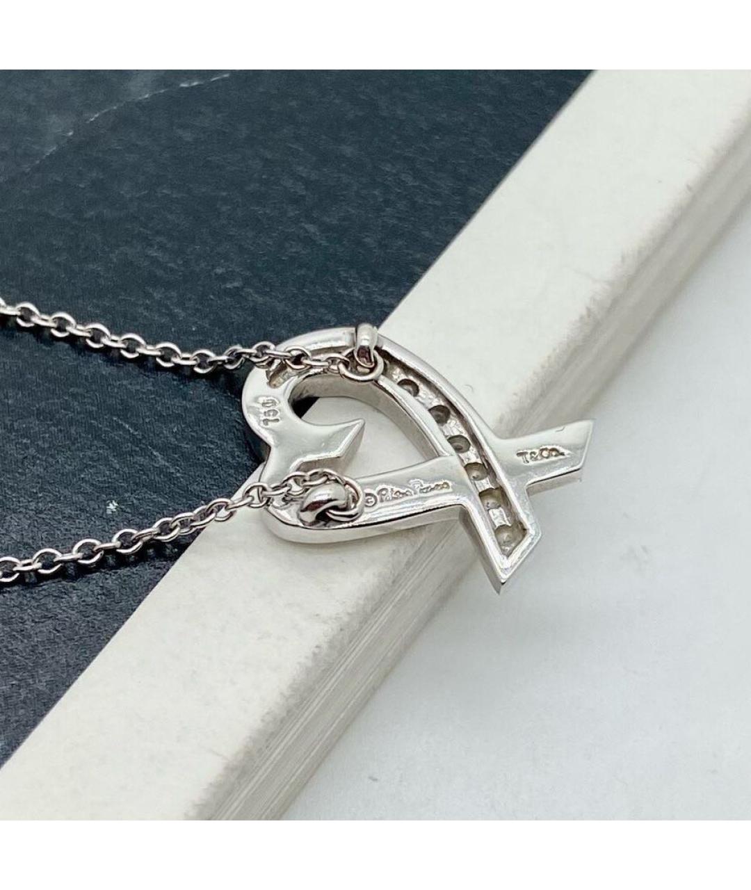 TIFFANY&CO Белое колье из белого золота, фото 6