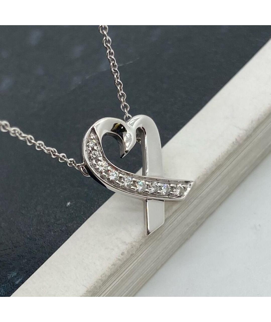 TIFFANY&CO Белое колье из белого золота, фото 2