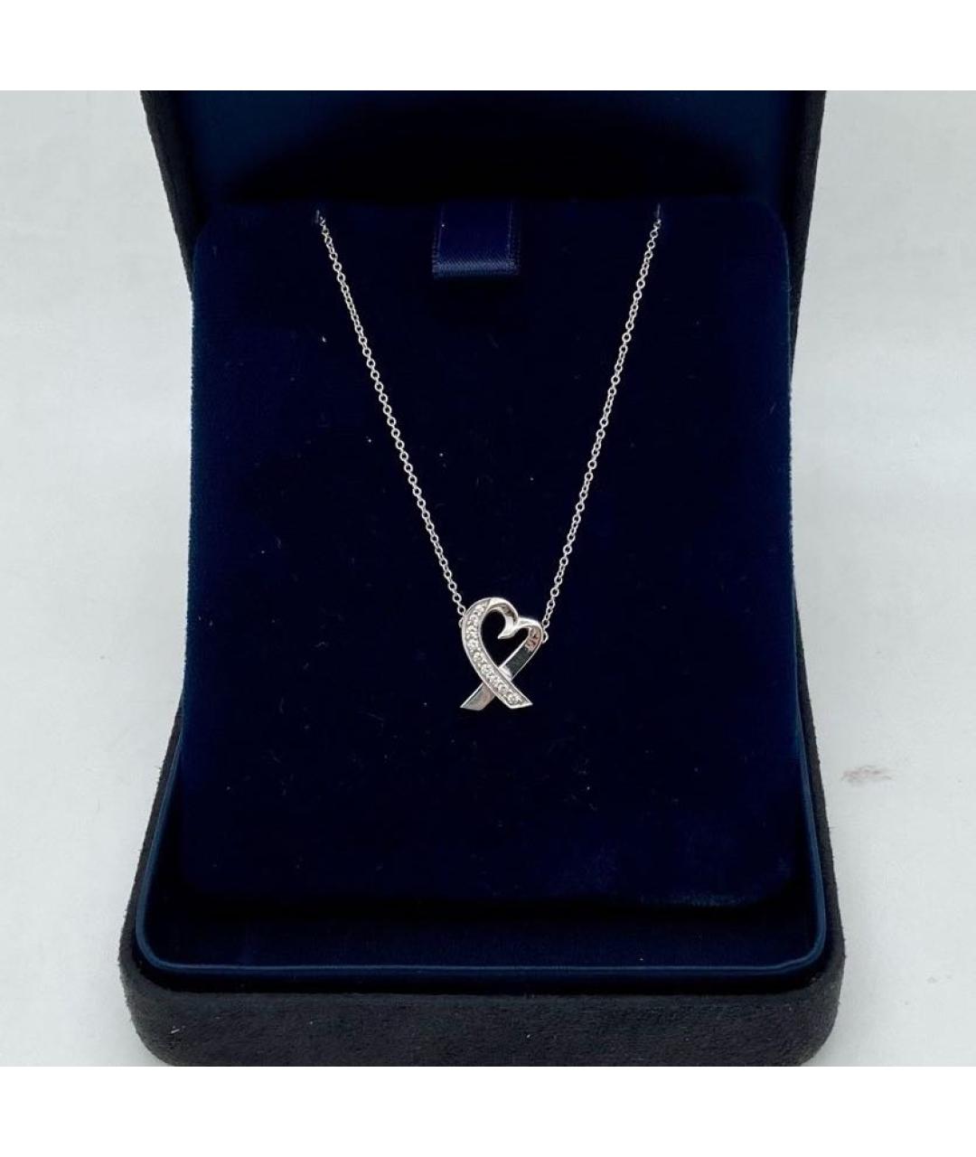 TIFFANY&CO Белое колье из белого золота, фото 7