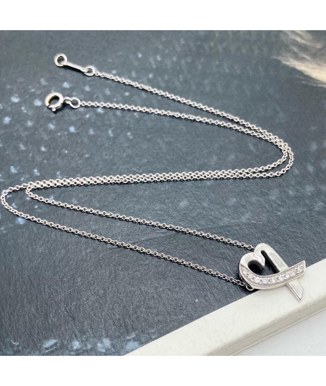 TIFFANY&CO Белое колье из белого золота, фото 4